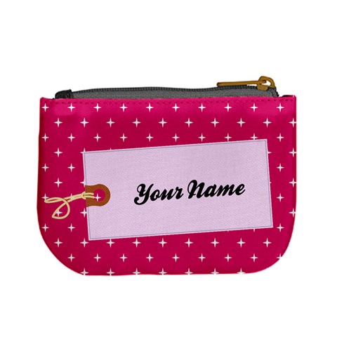 Casual  Purse Pink With Your Name By Jorge Back