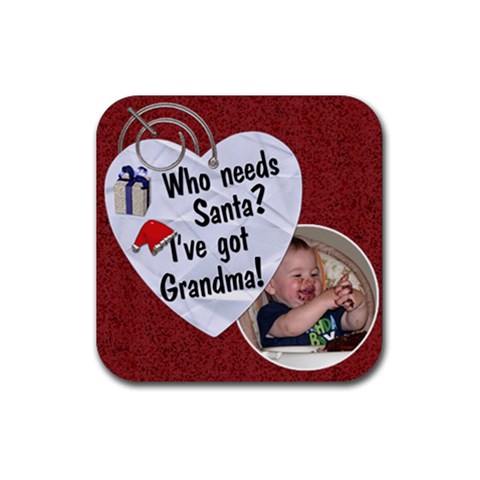 Grandma Christmas Coaster By Lil Front