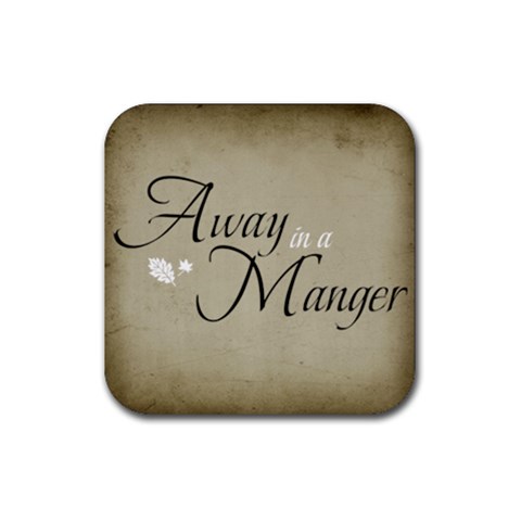 Away In A Manger Coaster By Jorge Front