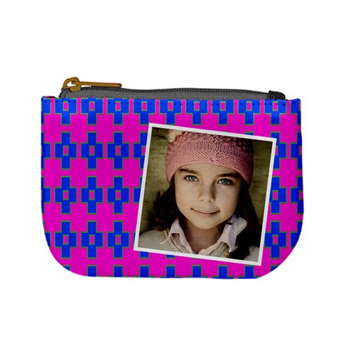 Casual  Purse Bleeding Eyes Blue Pink By Jorge Front