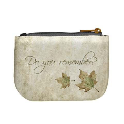 Do You Remember Mini Coin Purse 02 By Carol Back