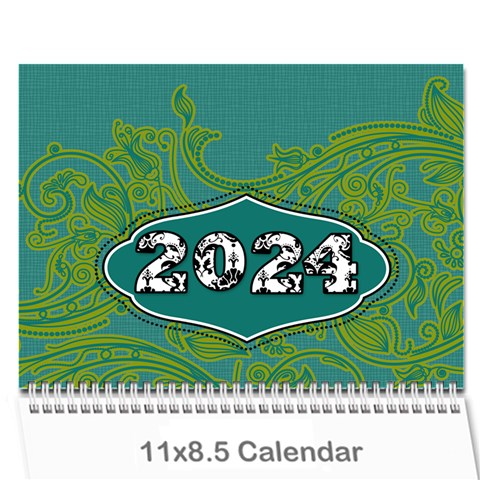 2024 Bright Colors Calendar By Klh Cover