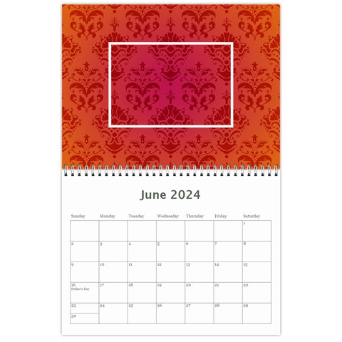 2024 Bright Colors Calendar By Klh Jun 2024