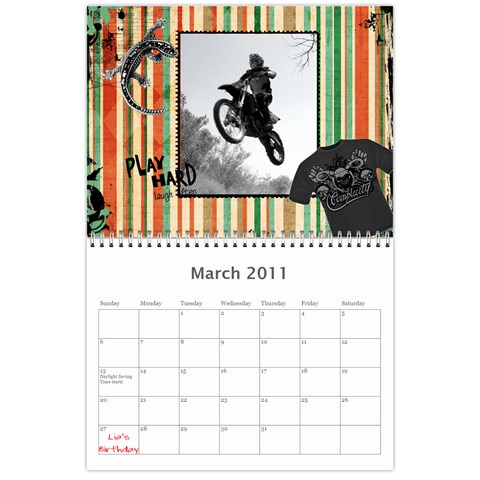 Paul Calendar By Lia Simcox Mar 2011