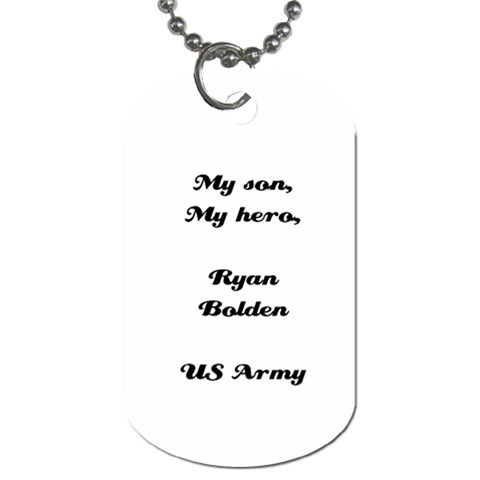 Son Dog Tag By Jessica Bolden Back