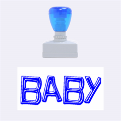 baby blue rubber stamp - Rubber Stamp (Medium)