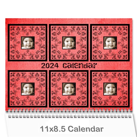 Art Nouveau Red Or Dead Calendar 2024 By Catvinnat Cover