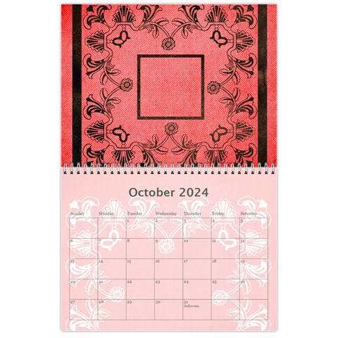 Art Nouveau Red Or Dead Calendar 2024 By Catvinnat Oct 2024