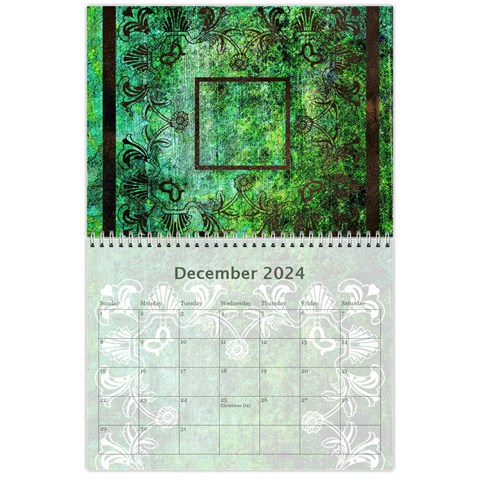 Art Nouveau Green Dream Calendar 2024 By Catvinnat Dec 2024