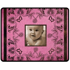  art nouveau pink medium fleece - Fleece Blanket (Medium)