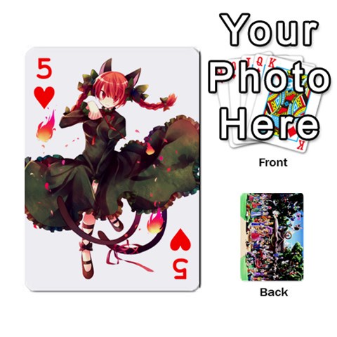 Touhou Playing Cards By Keifer Front - Heart5