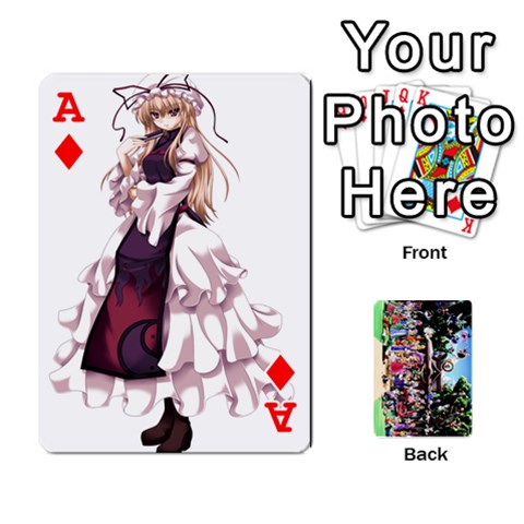 Ace Touhou Playing Cards By Keifer Front - DiamondA