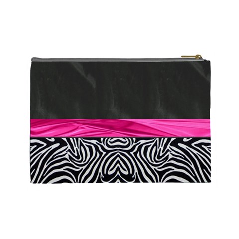 Zebra Print  Cosmetic Bag By Florence Yeung Back