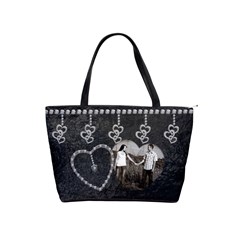 Black & Diamond Love Shoulder Handbag - Classic Shoulder Handbag