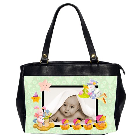 Pistachio Blankie Baby Oversized Diaper Bag By Catvinnat Front