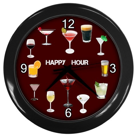 Happy Hour Wall Clock By Lil Front
