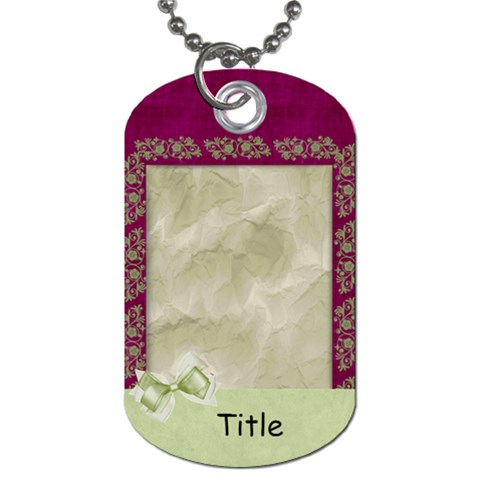 Glorious Spring Floral2 Dog Tag By Bitsoscrap Front