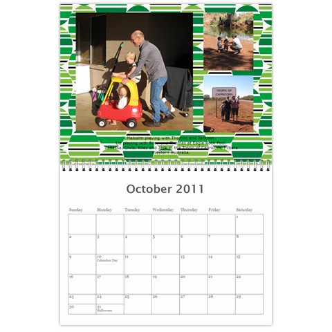 Calendar 2011 X Mas By Vanessa Oct 2011