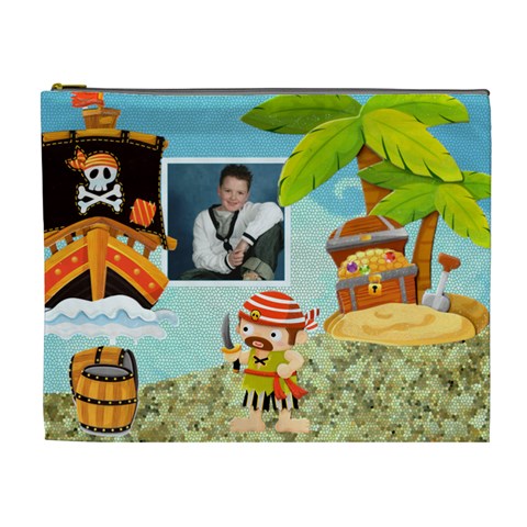 Pirate Pete Cosmetic Bag Extra Large By Catvinnat Front