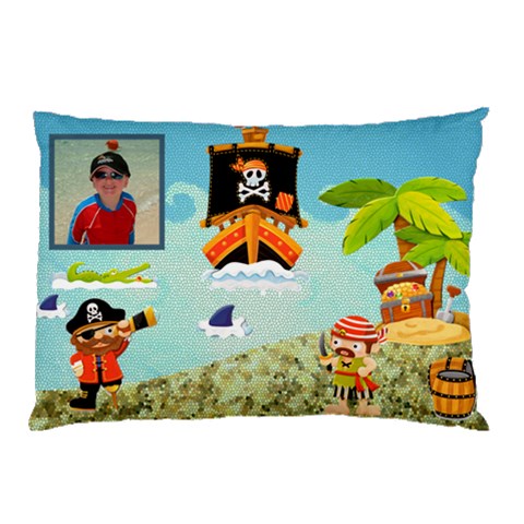 Pirate Pete  I See No Ships Pillow Case By Catvinnat 26.62 x18.9  Pillow Case