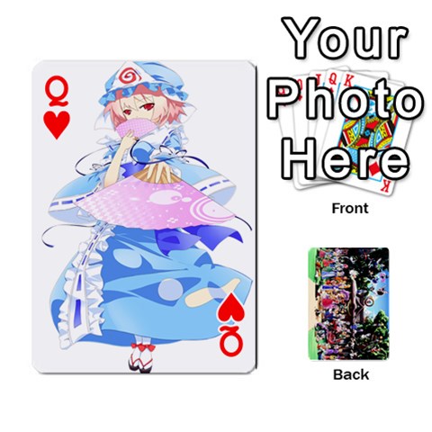 Queen Touhou Cards(updated) By Keifer Front - HeartQ