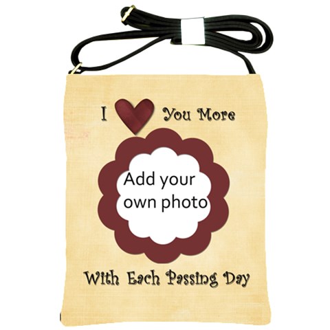 I Love You More Sling Bag By Jen Front