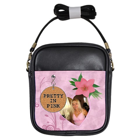 Pretty In Pink Girls Sling Bag By Lil Front