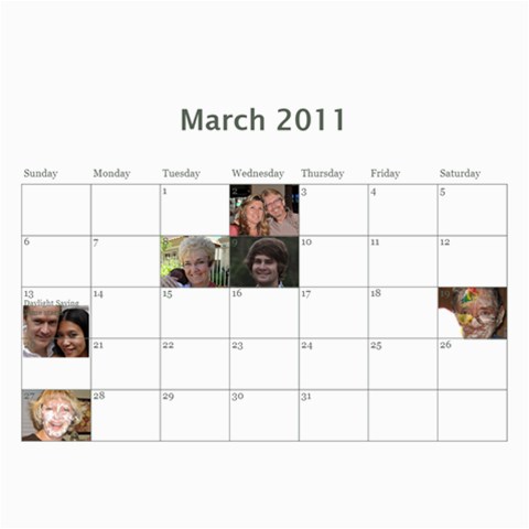 Family Calendar 2011 By Colette Jun 2011