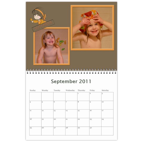 2011 Calendar By Hannah Sep 2011