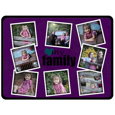 Family Blanket By Amanda Bunn 80 x60  Blanket Front