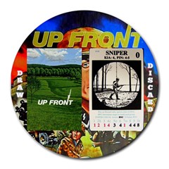 Up Front Round Mouse Pad - Round Mousepad