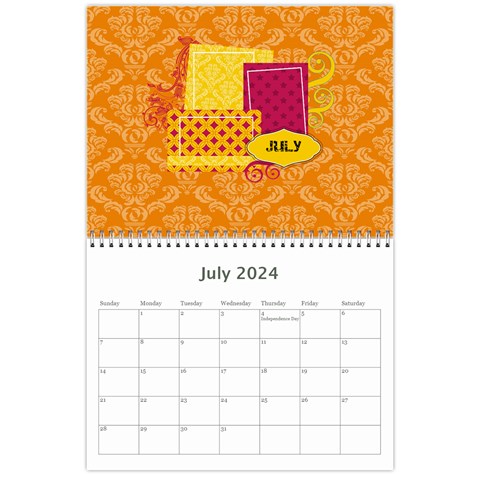 2024 Kelly Anne 12 Month Calendar By Klh Jul 2024