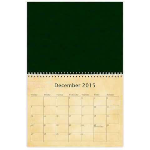 12 Month Calendar (multiple Photos) Multi Color By Jen Dec 2015