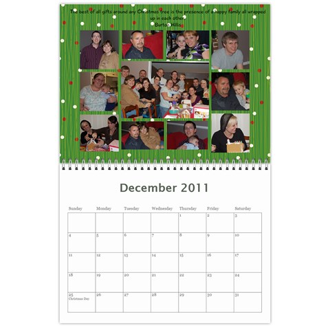 Family Calendar 2011 By Angela Mantzey Dec 2011