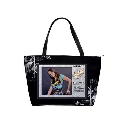 Aquarius Zodiac Shoulder Bag By Lil Front