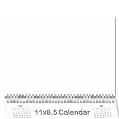calandar - Wall Calendar 11  x 8.5  (12-Months)