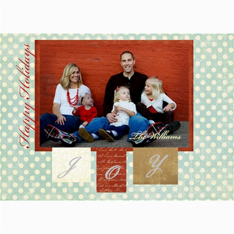Holiday Collection 1 By April Williams 7 x5  Photo Card - 2