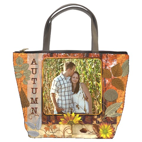 Autumn Foliage Bucket Bag By Lil Front