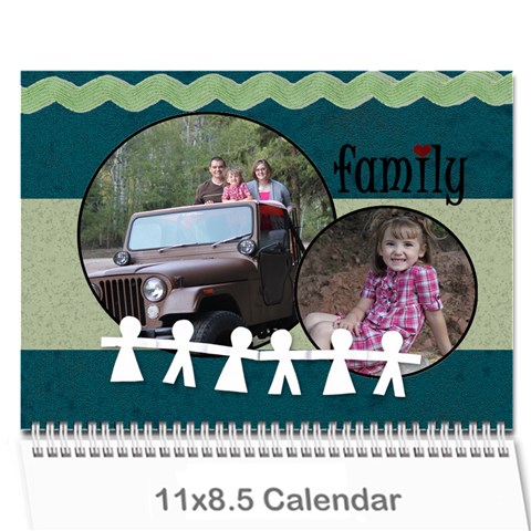 Simple Family Calendar 12 Month By Amanda Bunn Cover