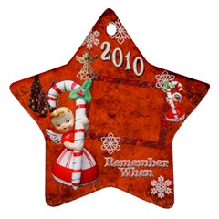 angel Remember when 2010 ornament 27 - Ornament (Star)