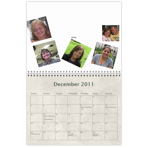 2011 Calendar By Barb Hensley Dec 2011