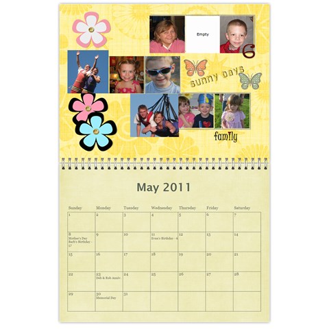 2011 Calendar By Barb Hensley May 2011