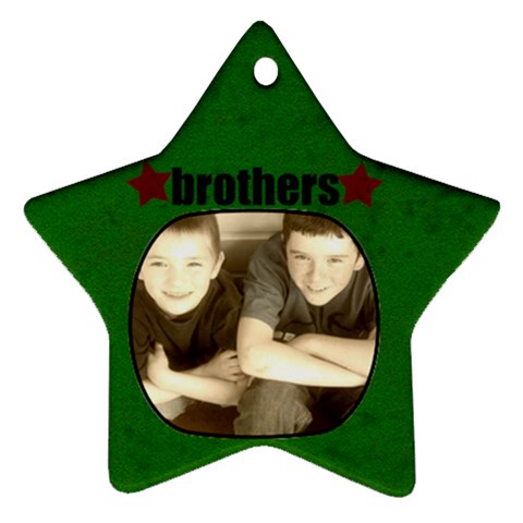 Brothers Star Ornament By Amanda Bunn Front