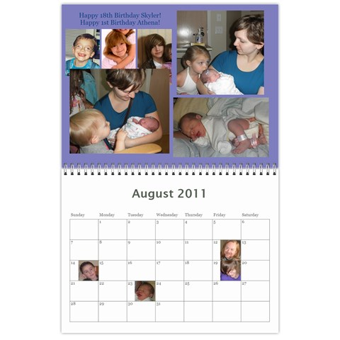 Calendar By Carol Ligon Aug 2011
