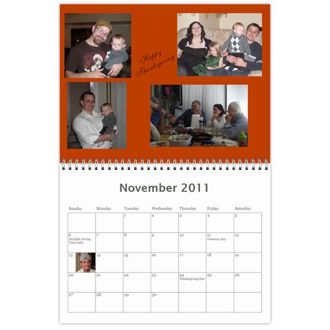 Calendar By Carol Ligon Nov 2011