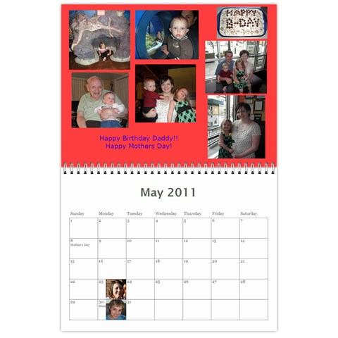Calendar By Carol Ligon May 2011