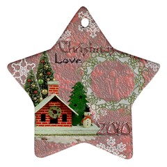 snow village 2023 ornament 62 - Ornament (Star)