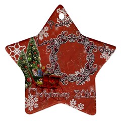 sleigh peace love joy 2023 ornament 66 - Ornament (Star)