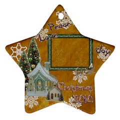 village peace love joy 2023 ornament 75 - Ornament (Star)