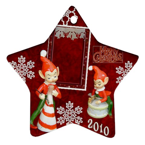 Elf Elves Bells 2023 Ornament  130 By Ellan Front
